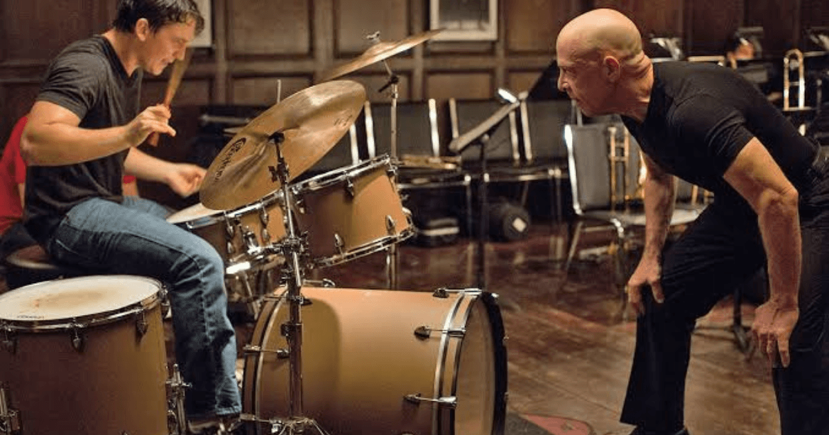Best Whiplash quotes movie poster featuring Andrew Neiman and Terence Fletcher