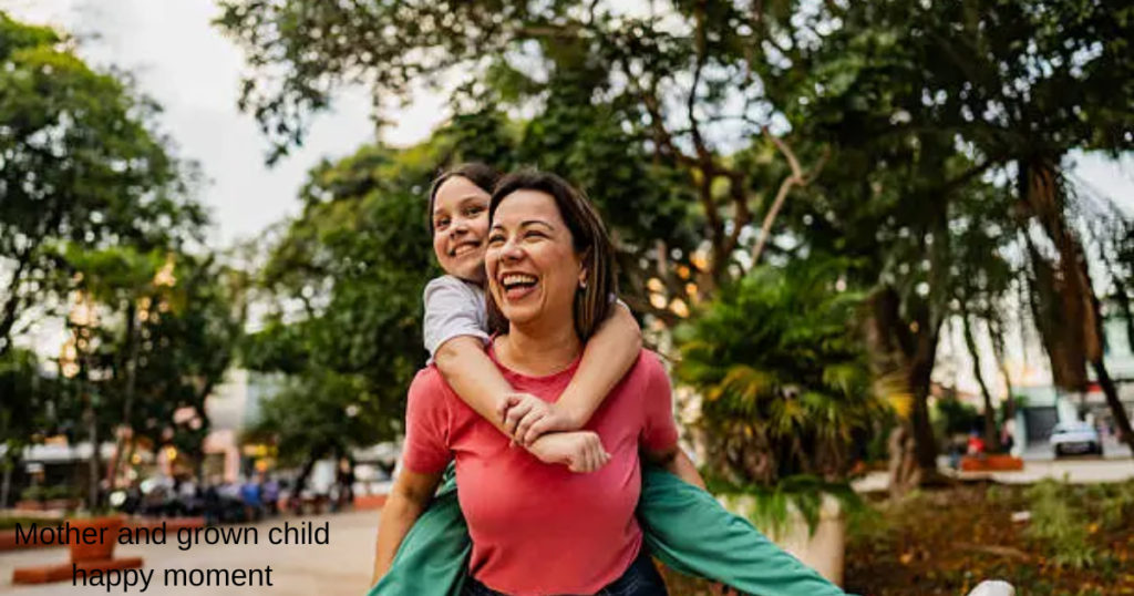 Happy moments with her daughter