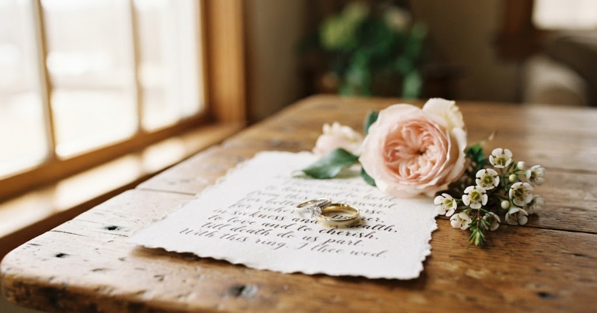 Couple exchanging wedding rings as a symbol of commitment
