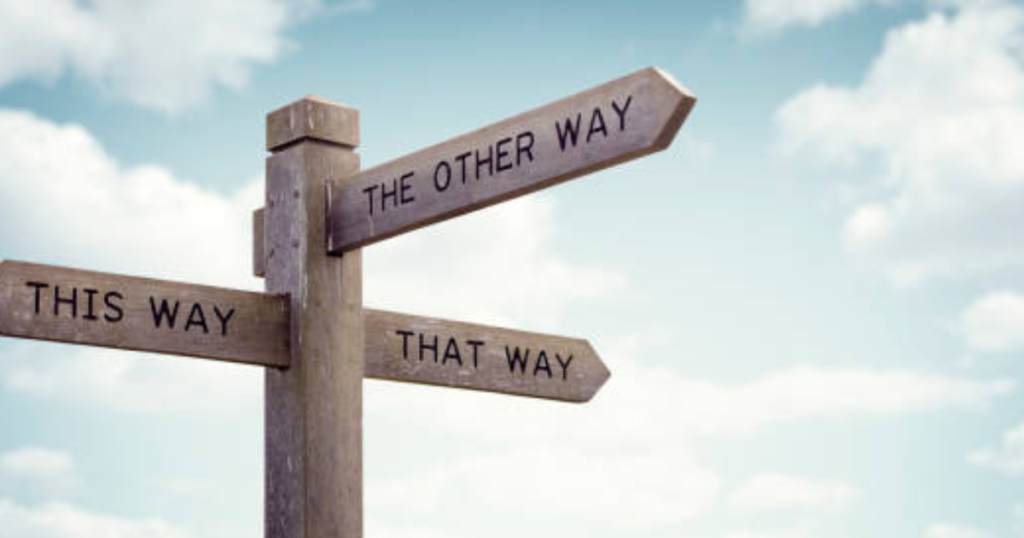 Wise Life Quotes in between choices and decisions