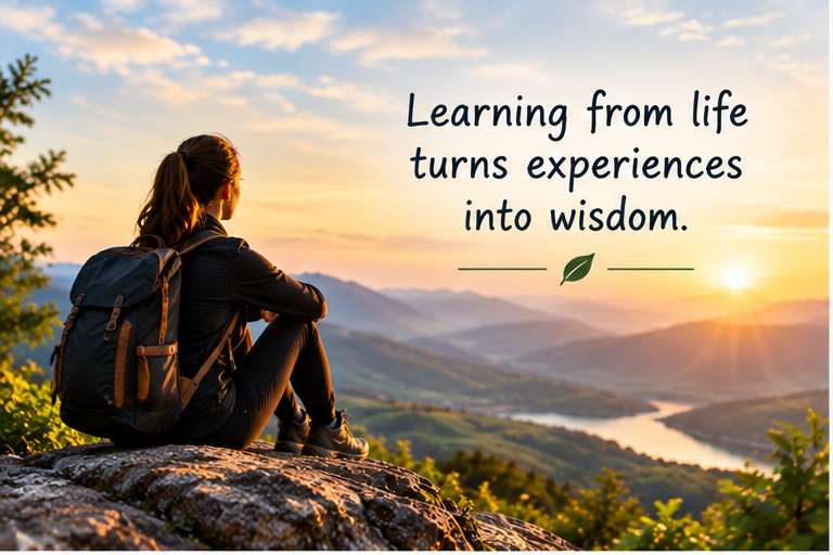 learning from life experiences and personal growth