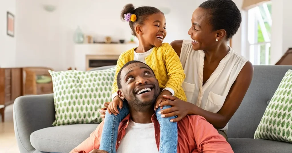 Family Joy Moment with Daughter