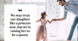 Father and daughter walking together and creating memories