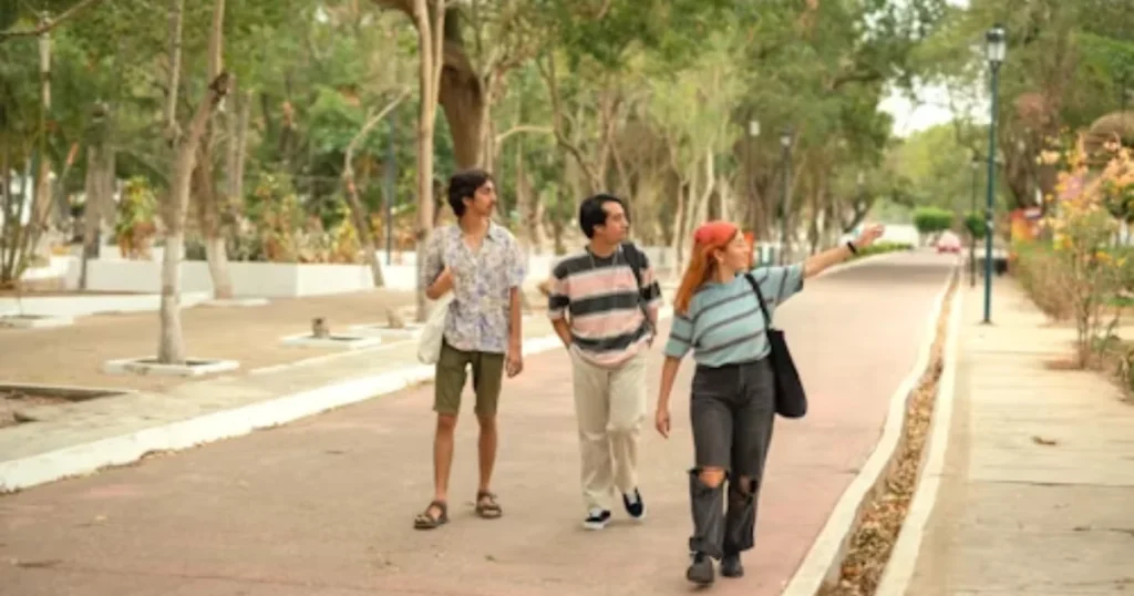 Longtime friends walking together outdoors representing lifelong friendship